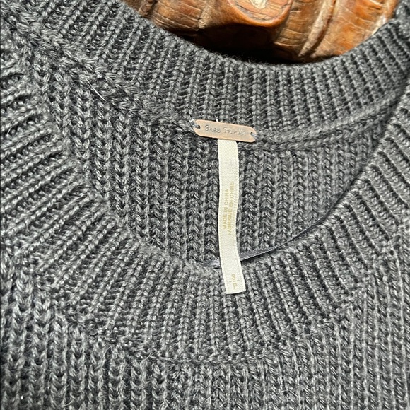 Free People Oversized Stripe Knit Sweater Tunic | Size S - Picture 4 of 6